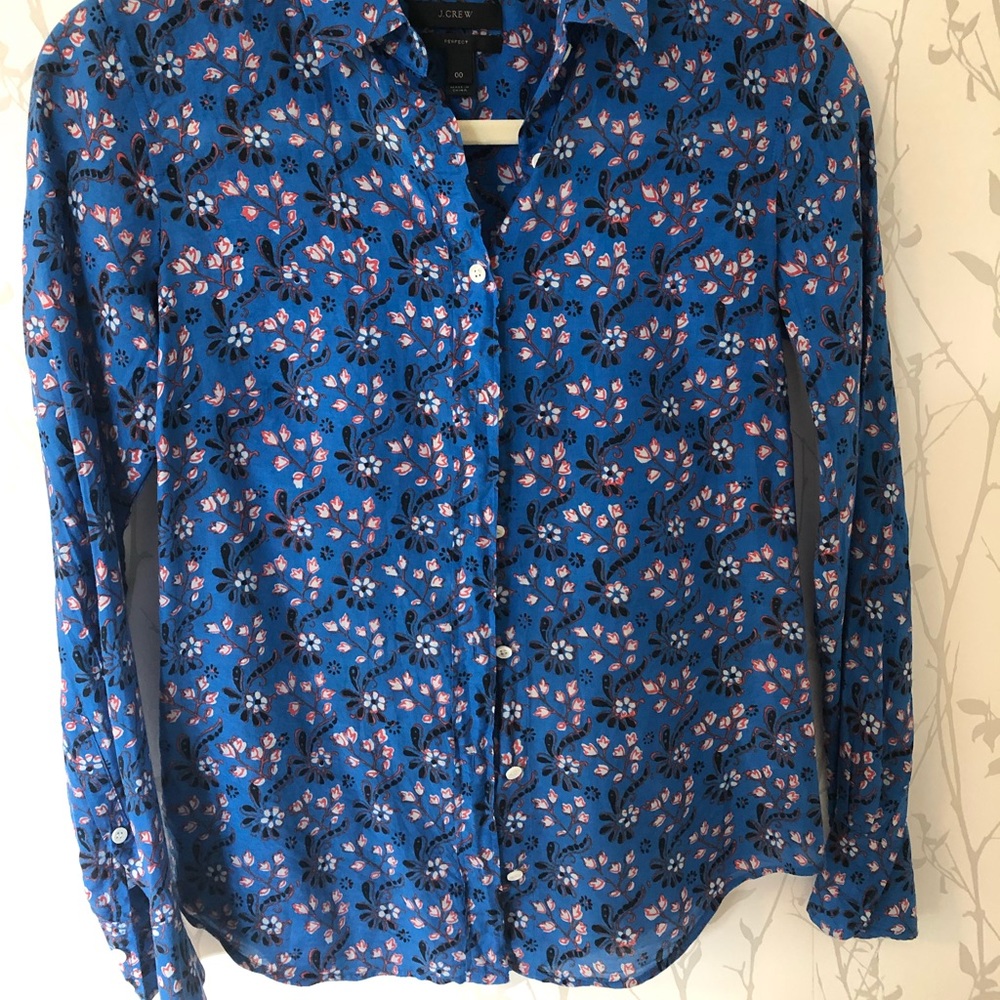J. Crew Cotton/Silk Blouse